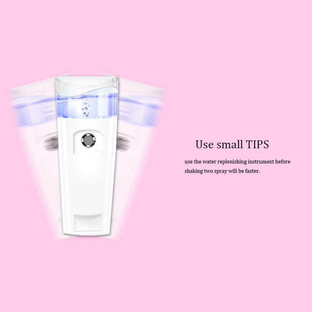 USB Nano Mist Sprayer Facial Steam Face Humidifier Cold Spray Beauty Device @