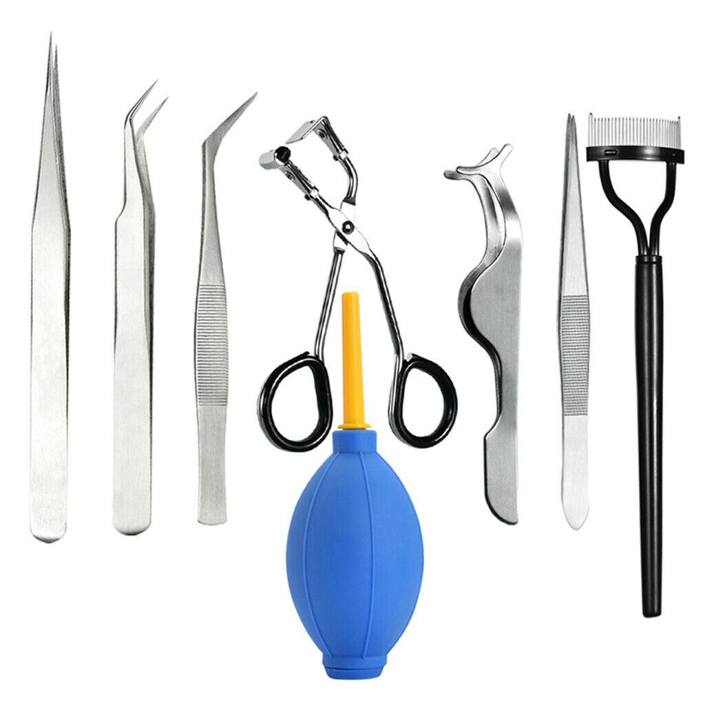 Eyelash Grafting Set Eyelash Extension For Starter Use Grafting Tweezers Set,