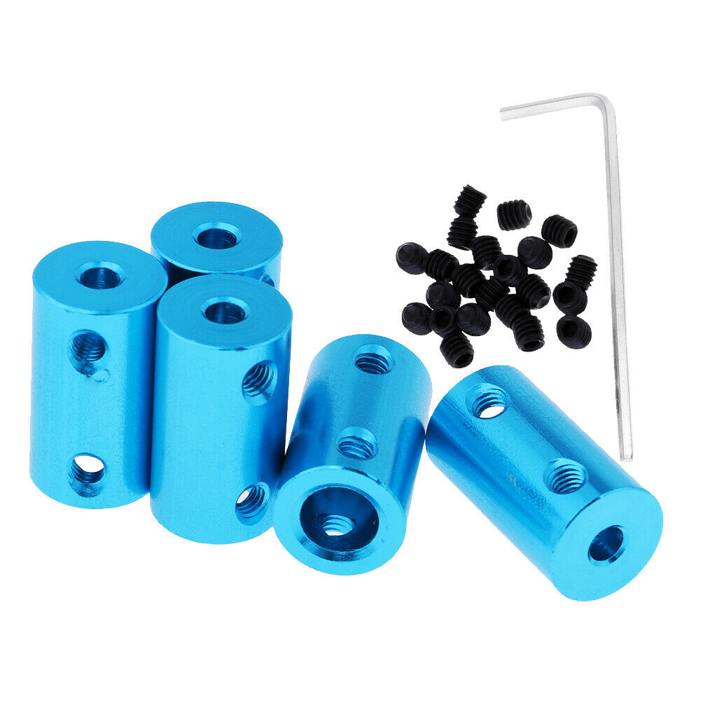5x 4mm to 8mm Alloy Shaft Coupling Motor Coupler Connector for RC Car