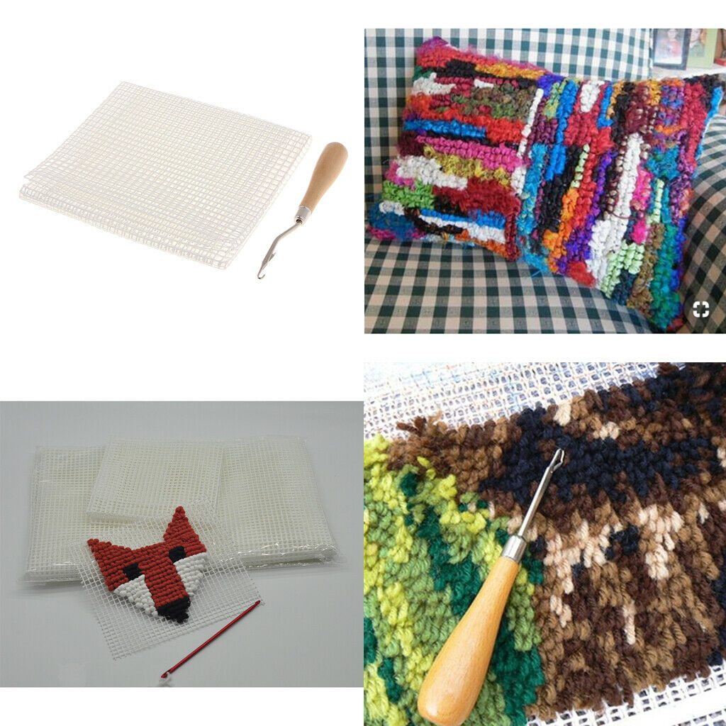 1Bag Bent Latch Hook DIY Handmade Rug Cushion Carpet Blankets Making Crafts