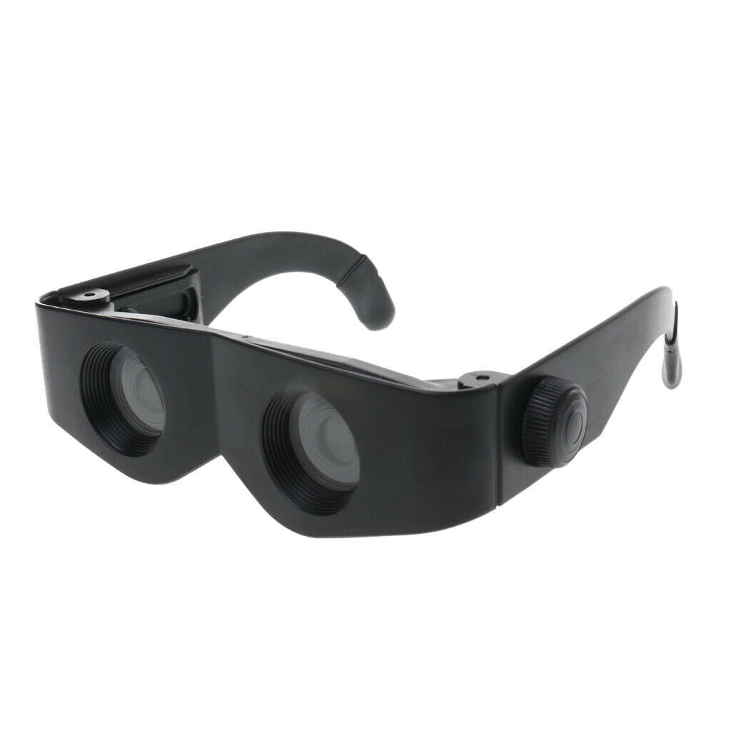 Eyewear Style Black Magnifier Telescope Binoculars for Fishing Hiking