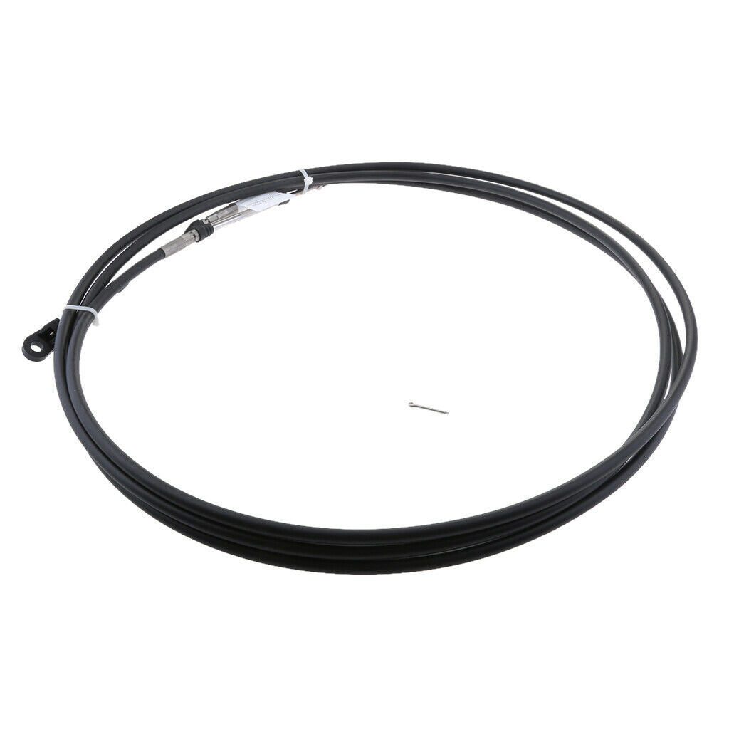2-Pack 10ft Marine Motor Throttle Control Cable for Yamaha Outboard Black