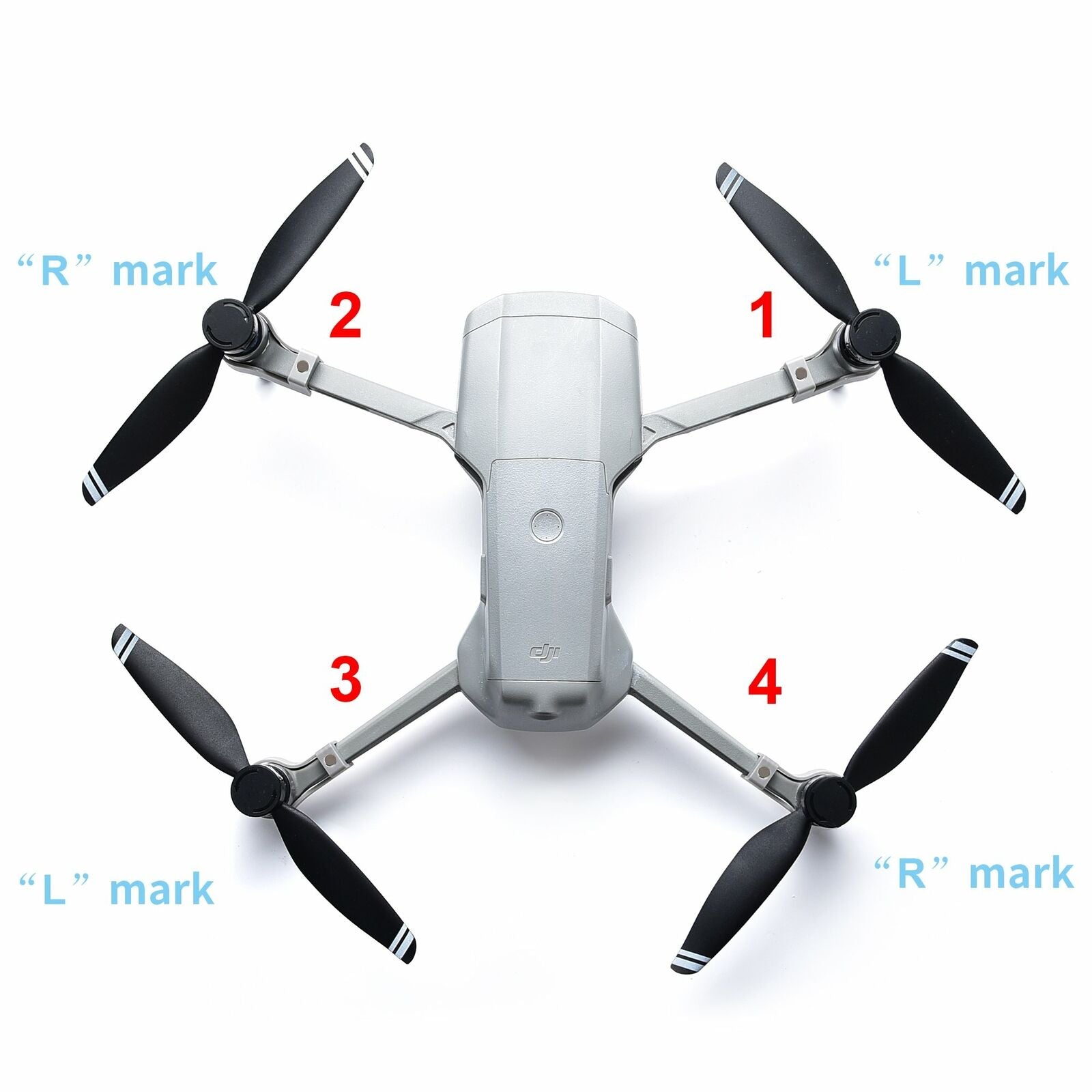Programmable LED Flashing Word Propellers Props for DJI Mavic Air 2 / Air 2S