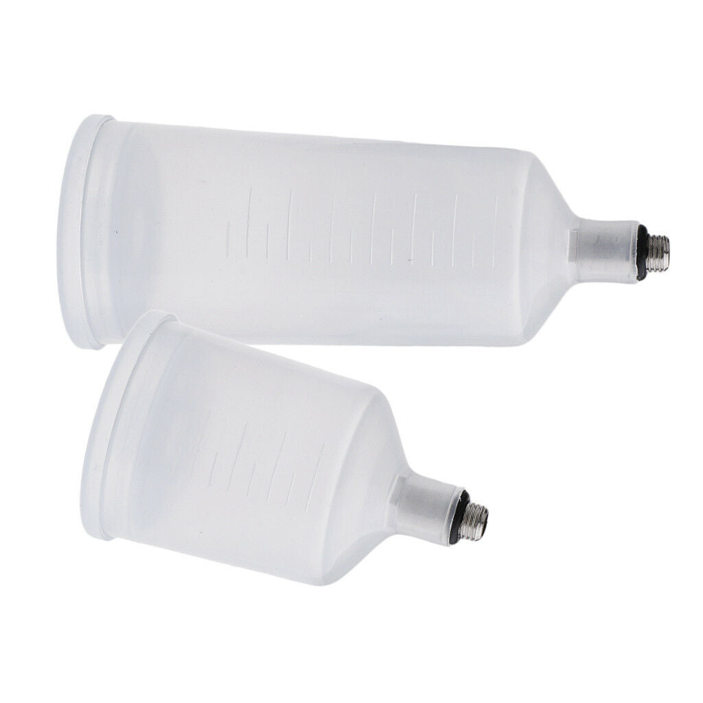 Plastic Sprayer Cup Spray Paint Pot Spray-Work Airbrush Cup 36.8ml & 20.3ml