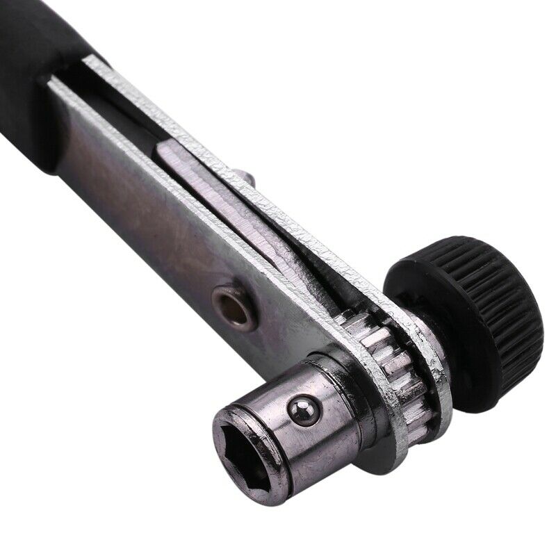 Mini Rapid Ratchet Wrench 1/4 inch Screwdriver Rod  Socket Wrench Tools Red N5P3