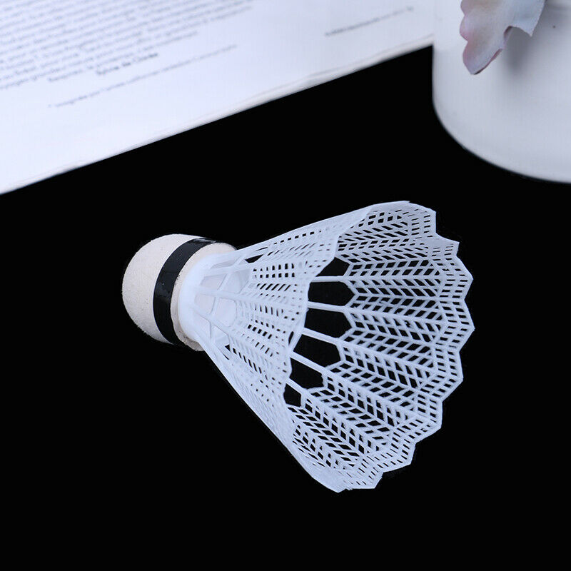 12 Pcs White Plastic Badminton Ball Shuttlecocks Sport Training Sport .l8