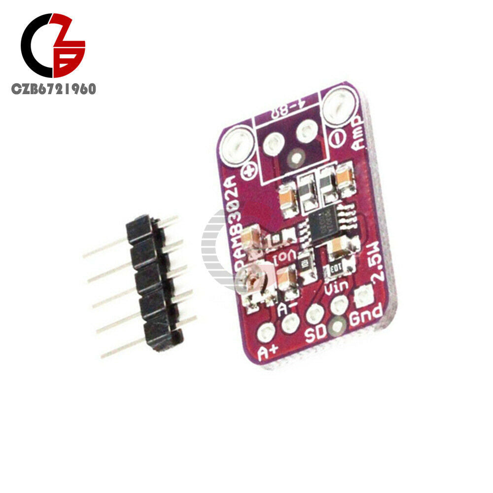 2PCS PAM8302 Class D 2.5W Mono Amplifier Board Super Small Audio Amp Module