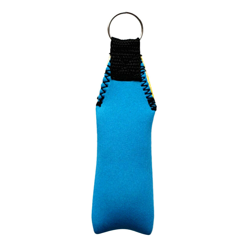2X Rectangle Neoprene Floating Keyring for Boating Yachting Sailing Sky Blue