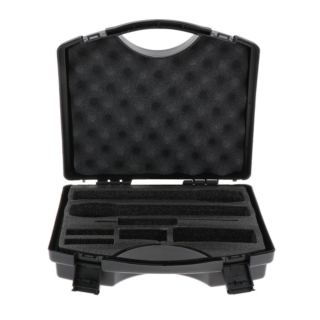 Wireless Microphone Carrying Case Box Fit 2 Micophone Black for MIC Accs