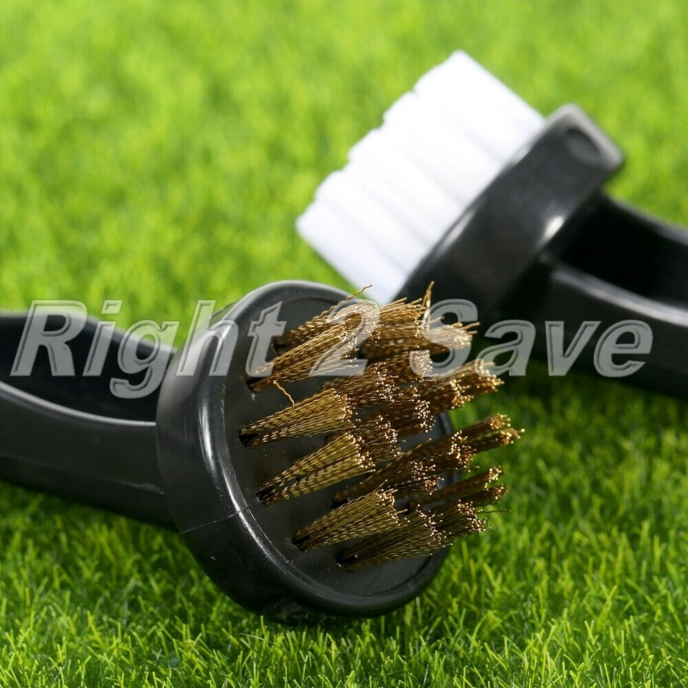 1 Pair Golf Club Brushes Cleaning Iron Wood Washer Bristle Cleaner Round Head