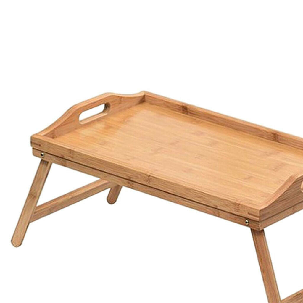 Portable Breakfast Tray with Handles Bed Desk Couples Eating Laptop Table