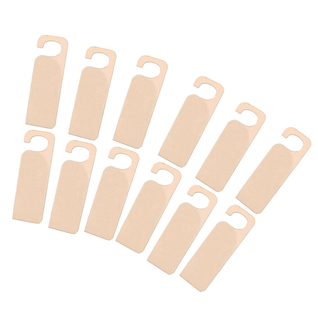 12x Unfinished Wooden Door Knob Hangers DIY Craft Hanging Warning Notice
