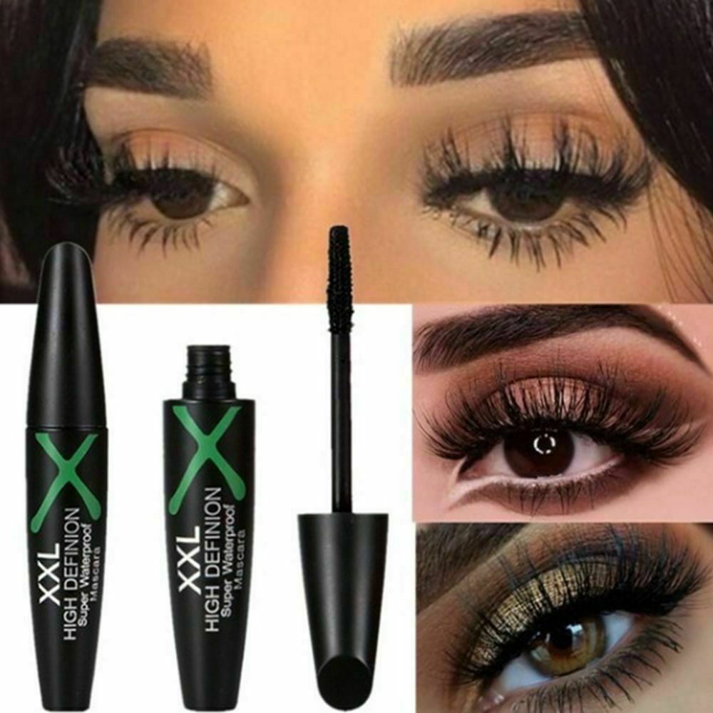 4D Silk Fiber Eyelash Mascara Extension Makeup Black Waterproof Eye Lashes US