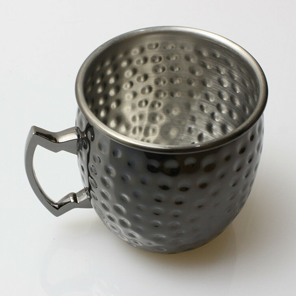 2 Packs Moscow Mule Cup Hammered Mugs Cocktail Vodka Drinking 530ml Gift