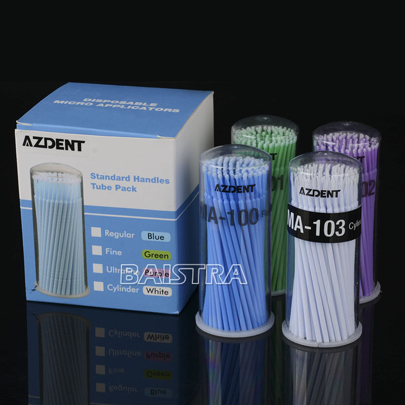 4X/Box NEW Dental Disposable Micro Brush Applicators materials AZDENT microbrus