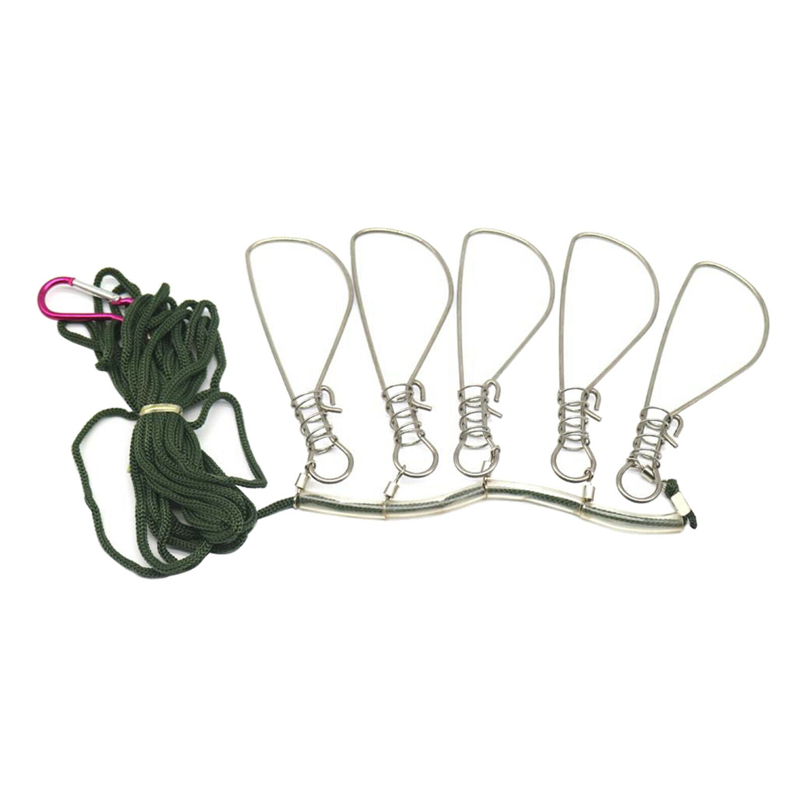 5 in1 Live Fish Lock 5 Metal Snaps Stainless Steel Buckle for Lure Fishing