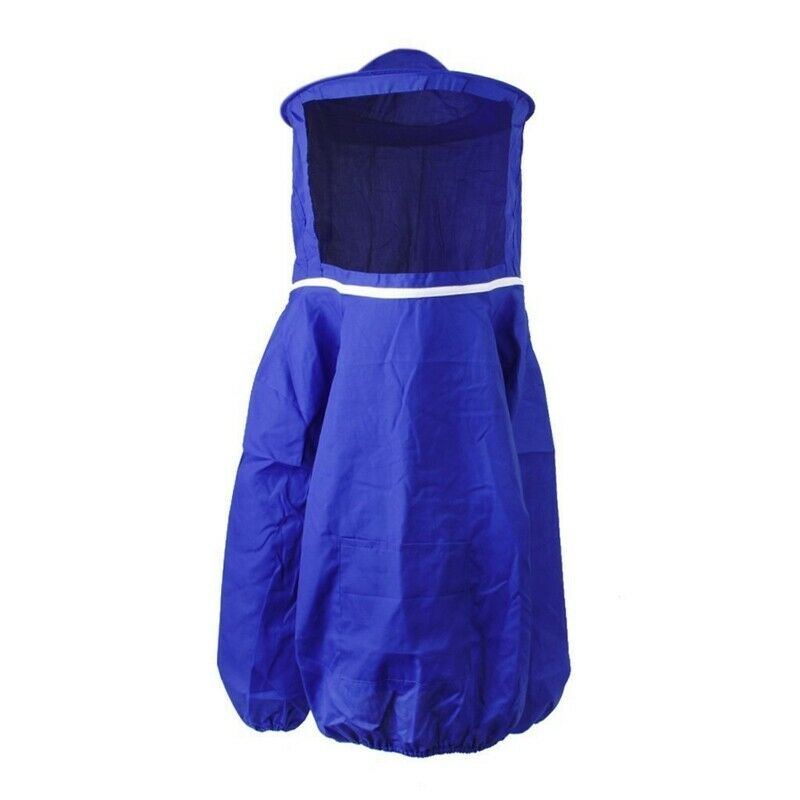 Professional Beekeeping Jacket Veil Protective Equipment---Blue C4Y2Y2