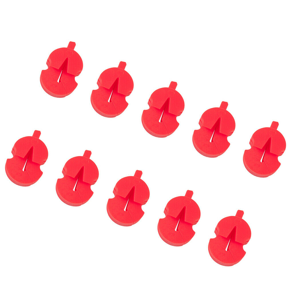 10pcs Violin Mute Silencer for Trumpet Players Beginners Students Practice, Red
