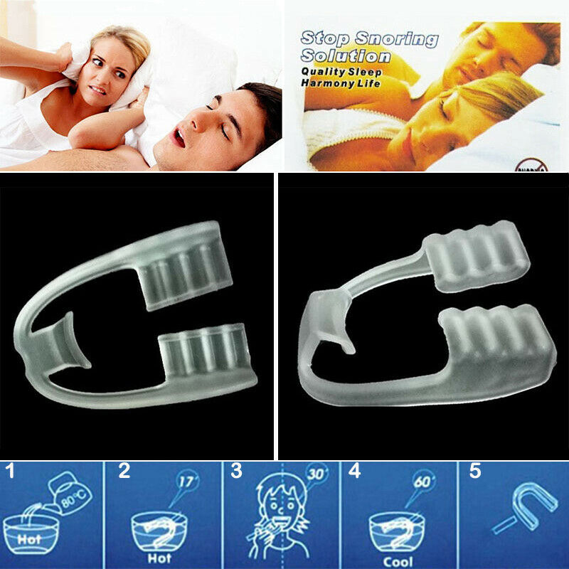 2Pcs Teeth Grinding Guard Sleep Mouthguard Splint Clenching Protector Too.l8