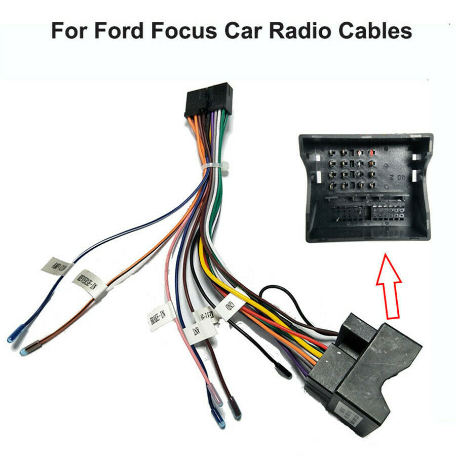 Car Stereo 20 PIN Wiring Harness Connector Adapter 1din/2din Power Cable Harness