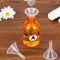 5-Pack Portable Mini Plastic Funnels For Filling Bottles
