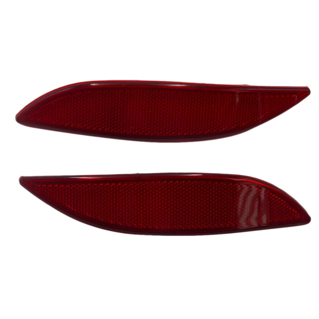 Red Lens Rear Bumper Reflector Light Brake Lamp L&R For Renault Megane MK3
