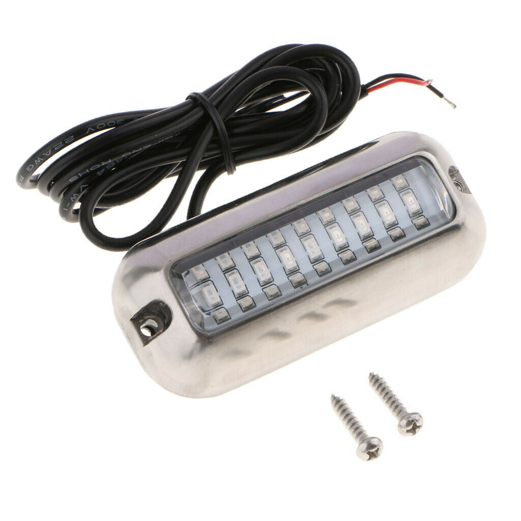 316 Stainless Steel 27 LED Underwater Pontoon Marine Boat Transom Light