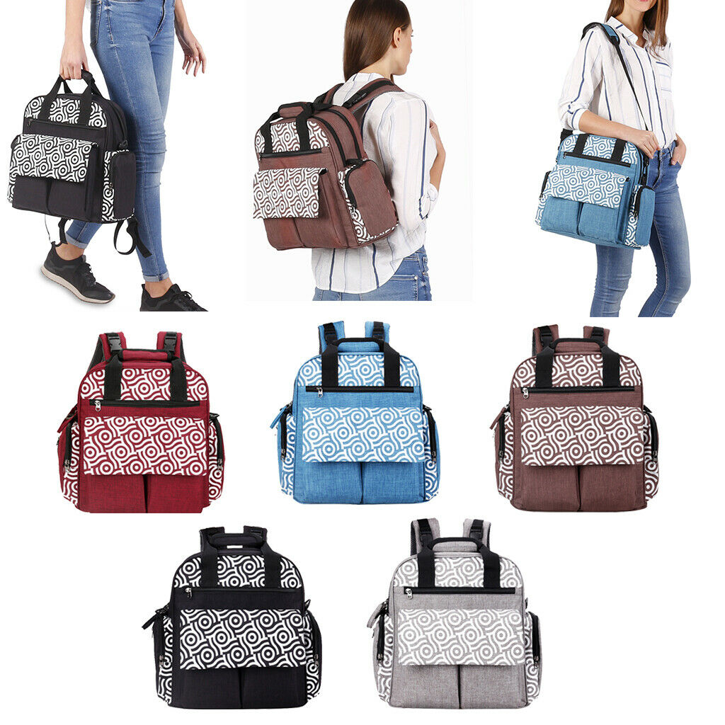 Baby Nappy Changing Bag Set Diaper Bags Mat Mummy Shoulder Handbag Grey