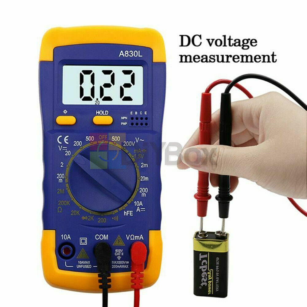 Digital A830L LCD Multimeter DC /AC Voltage Diode Freguency Tester Multitester