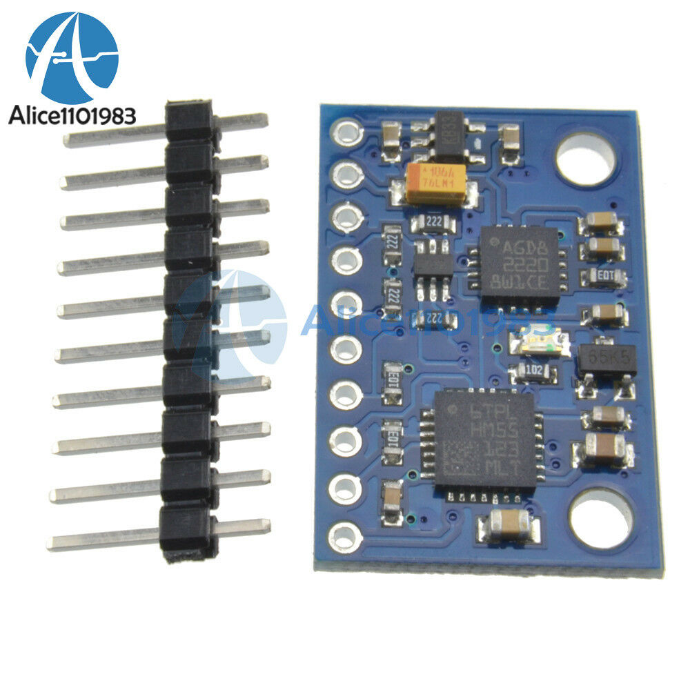 9 Axis Electronic compass Gyroscope Acceleration Module LSM303DLH  L3G4200D