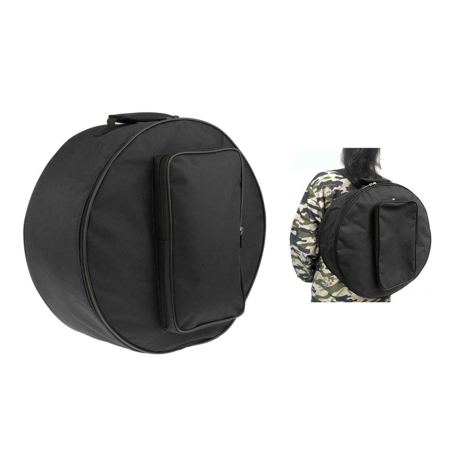 Black Oxford Cloth Snare Drum Bag Backpack Case Storage Bag Carrying Case