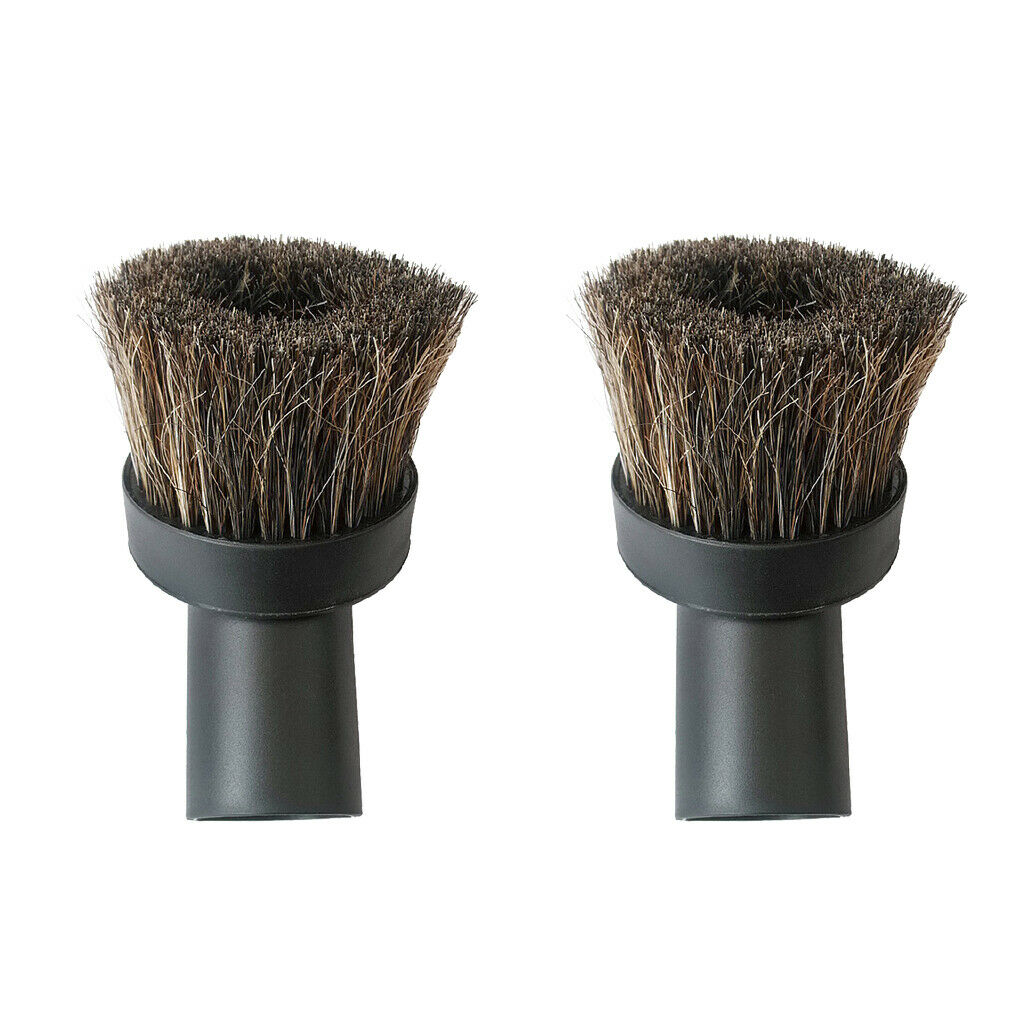 2Pcs Universal Vacuum Cleaner Round Soft Brush Connector Head -32mm Diameter