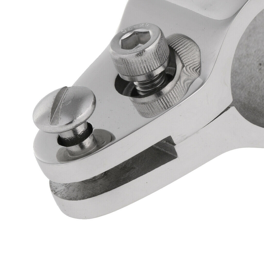 Stainless Steel Boat Canopy Fitting Tube Knuckle Clamp for 22mm Tube Hinged
