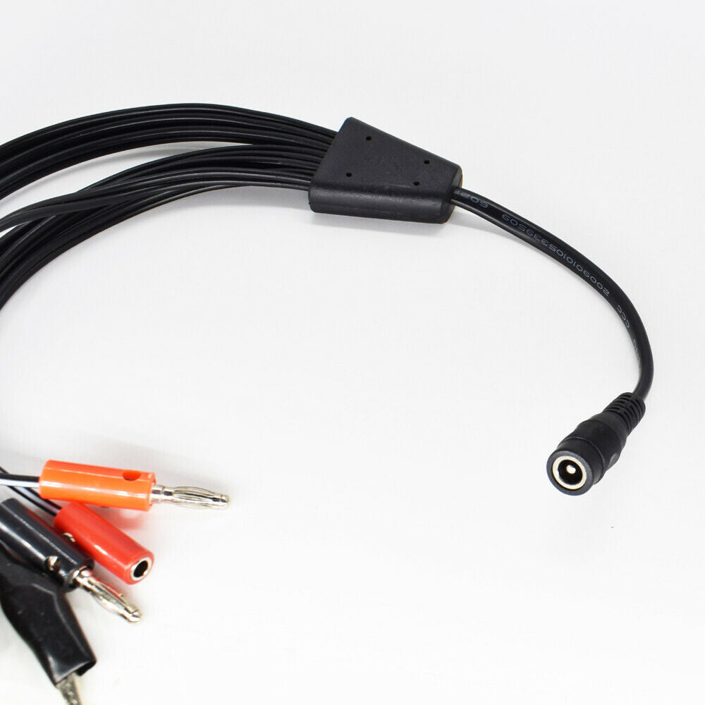 1set DC 5.5x2.1mm Female to 2.1mm Male/Banana Male/Female/Clip/Test Hook Cable