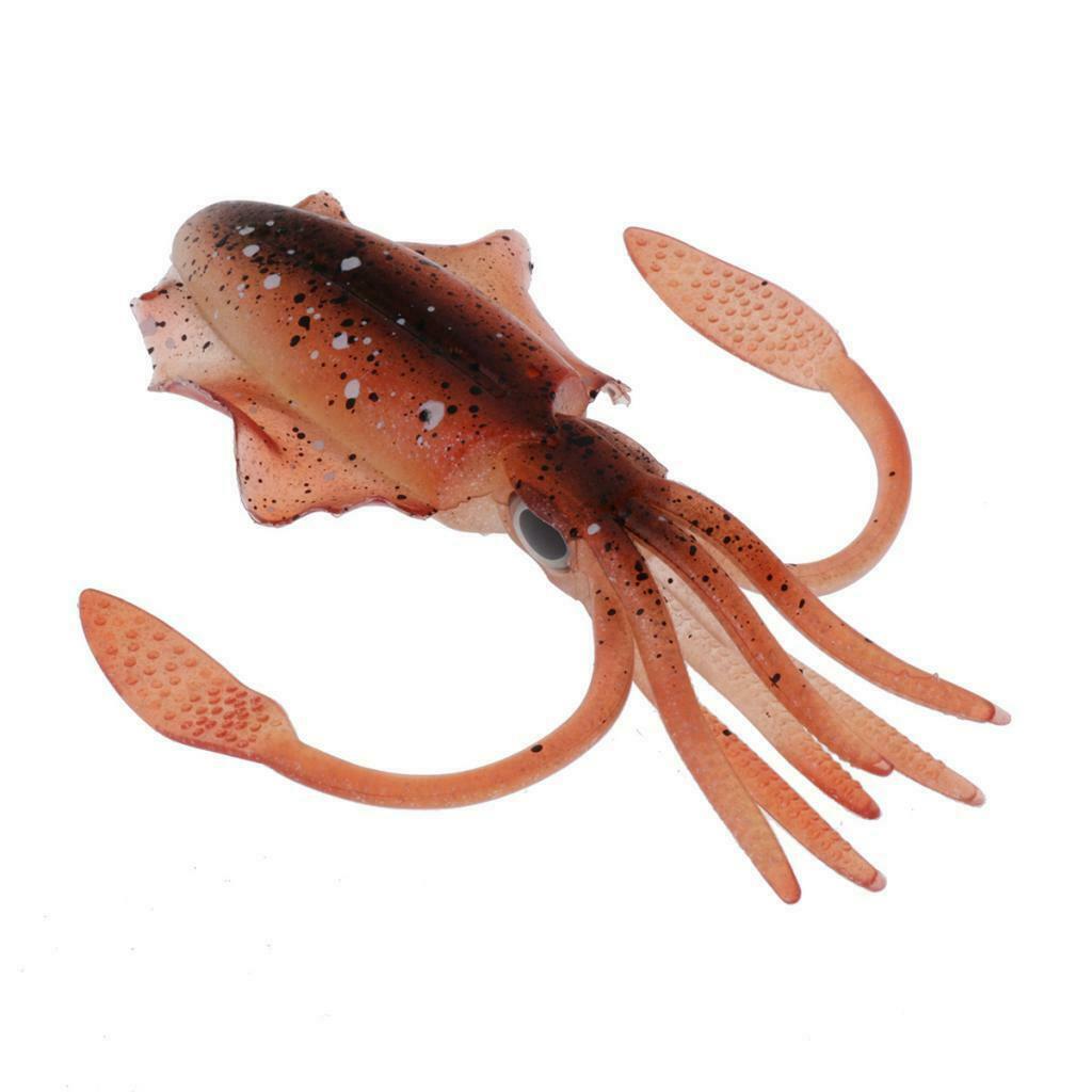 Soft Plastic Squid Skirt Bait Octopus Trolling Freshwater Fishing Tackle