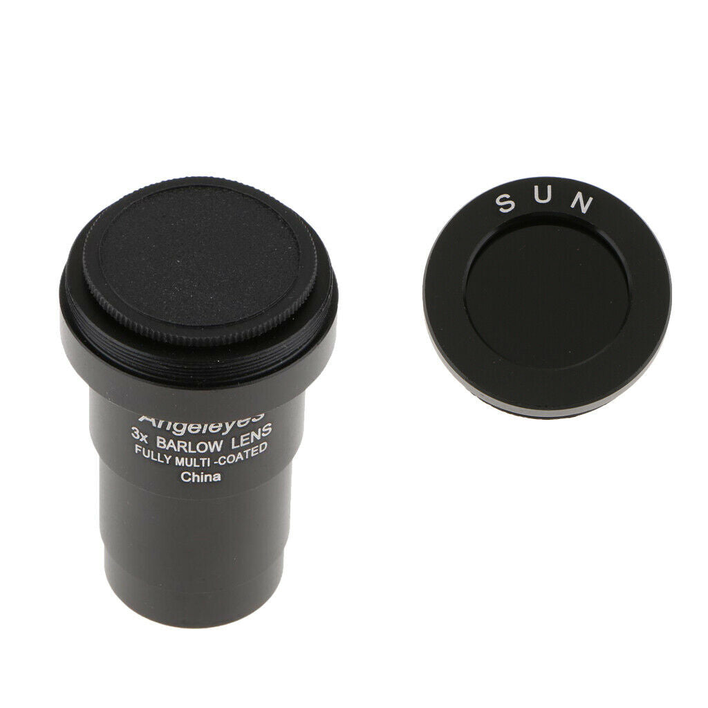 Telescope Eyepiece 3X Barlow Lens Universal M42x0.75mm Thread & Moon Lunar