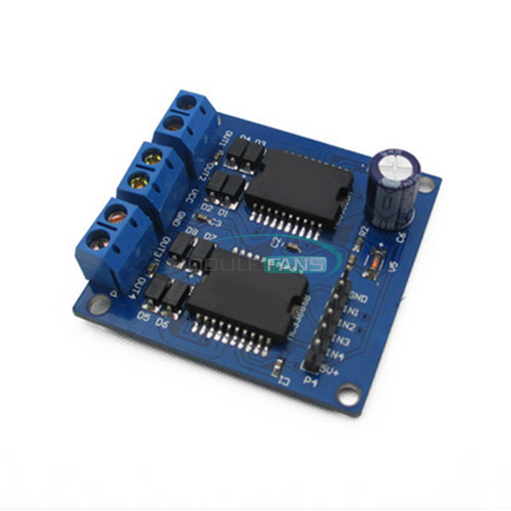 5A Dual MC33886 4 Output Motor Power Driver Module For Smart Car 5~12V New