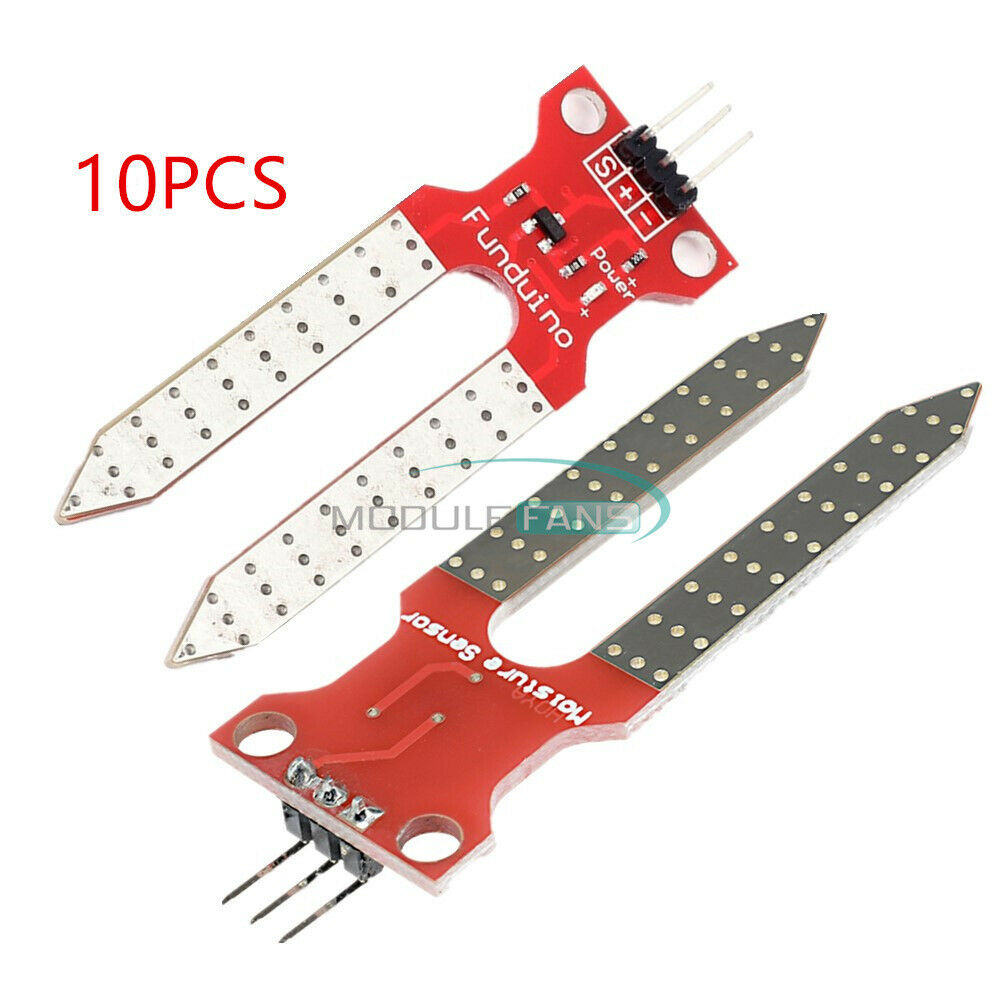 10PCS 3.3/5V Soil Humidity Sensor Module Hygrometer Detection Module for Arduino
