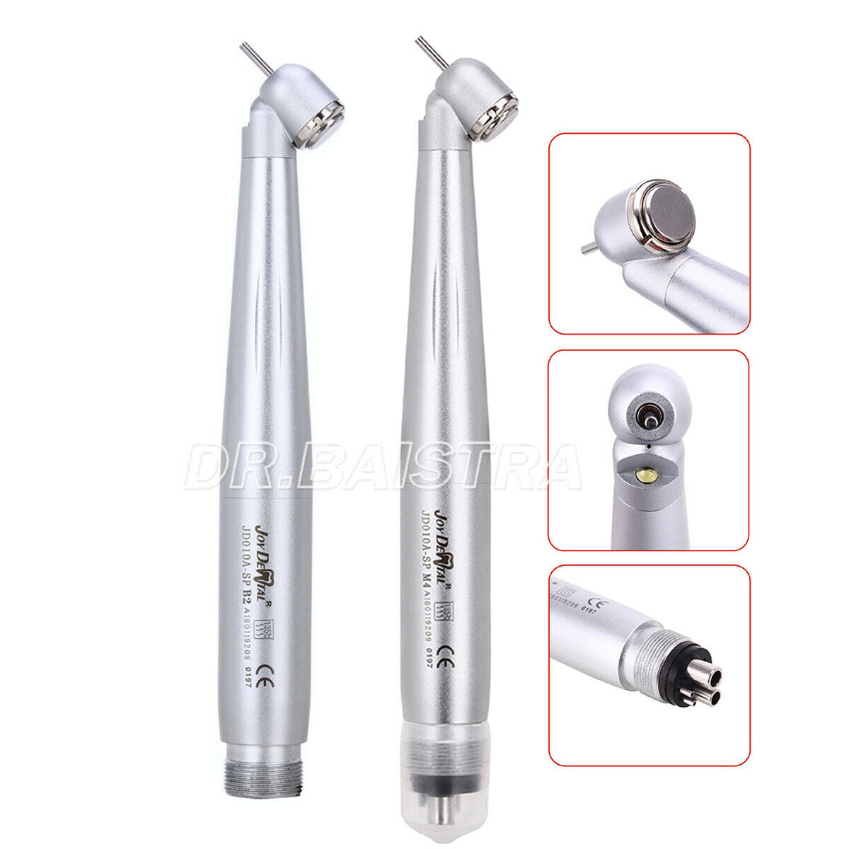 5X NSK Style Dental 45° E-Generator LED Push Button High Speed Handpiece 2 Holes