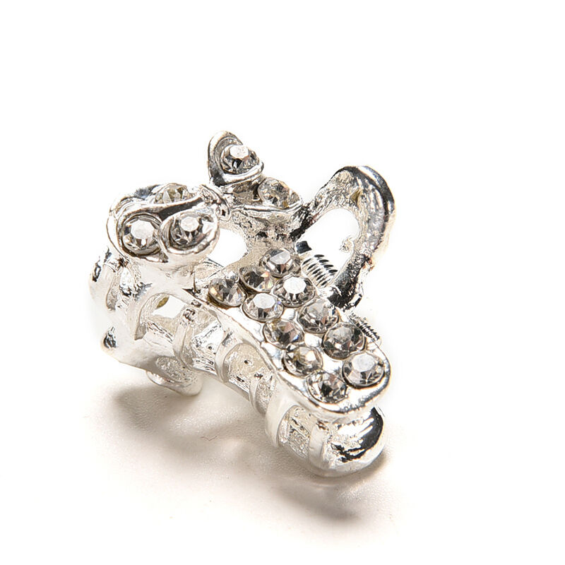 2x Style  Crystal Flower Mini Hair Claw Clamp  Hair Clip Hair Pin Beaut.l8