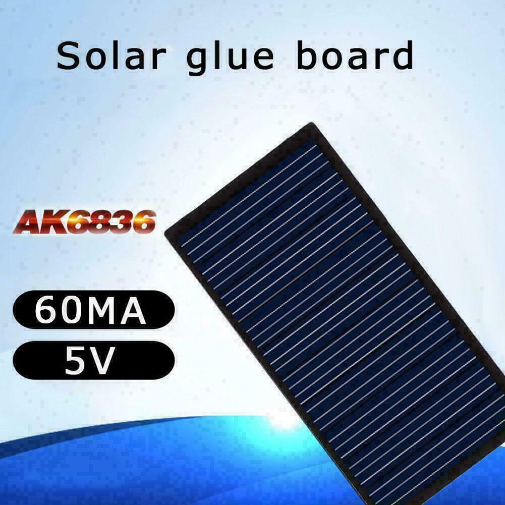 Mini Solar Panel System For DIY Battery Cell Phone New Charger 5V 60MA E6W1