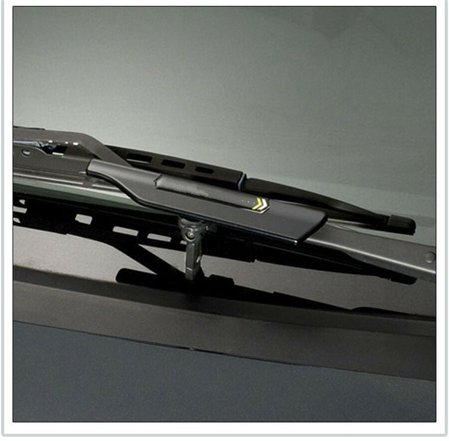 Rounded Corner 160Â° Rotating w/ Screws Windshield Wiper Wing Stand Blade Spoiler