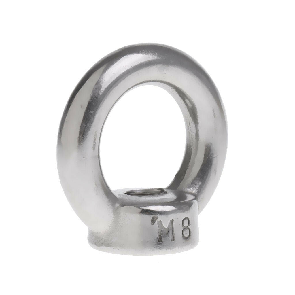 M8 M10 304 Stainless Steel Lifting Eye Nut Ring Shape Nuts Perfect for Many