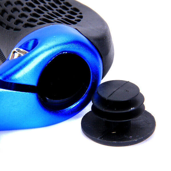 1 Pair Multi-position Bicycle Bike Bar Ends Handlebar Grips (Blue)