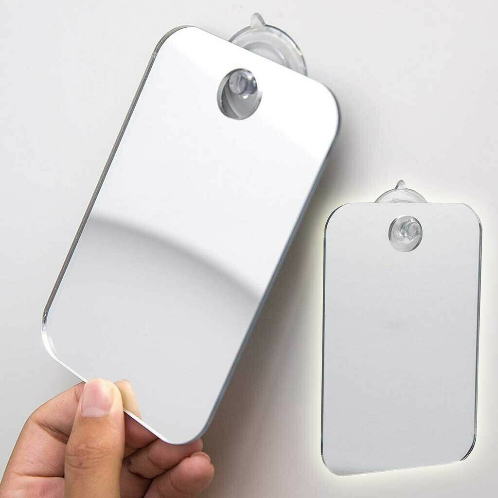 Durable Acrylic Anti Fog Shower Mirror Bathroom Shaving Mirror Unbreakable