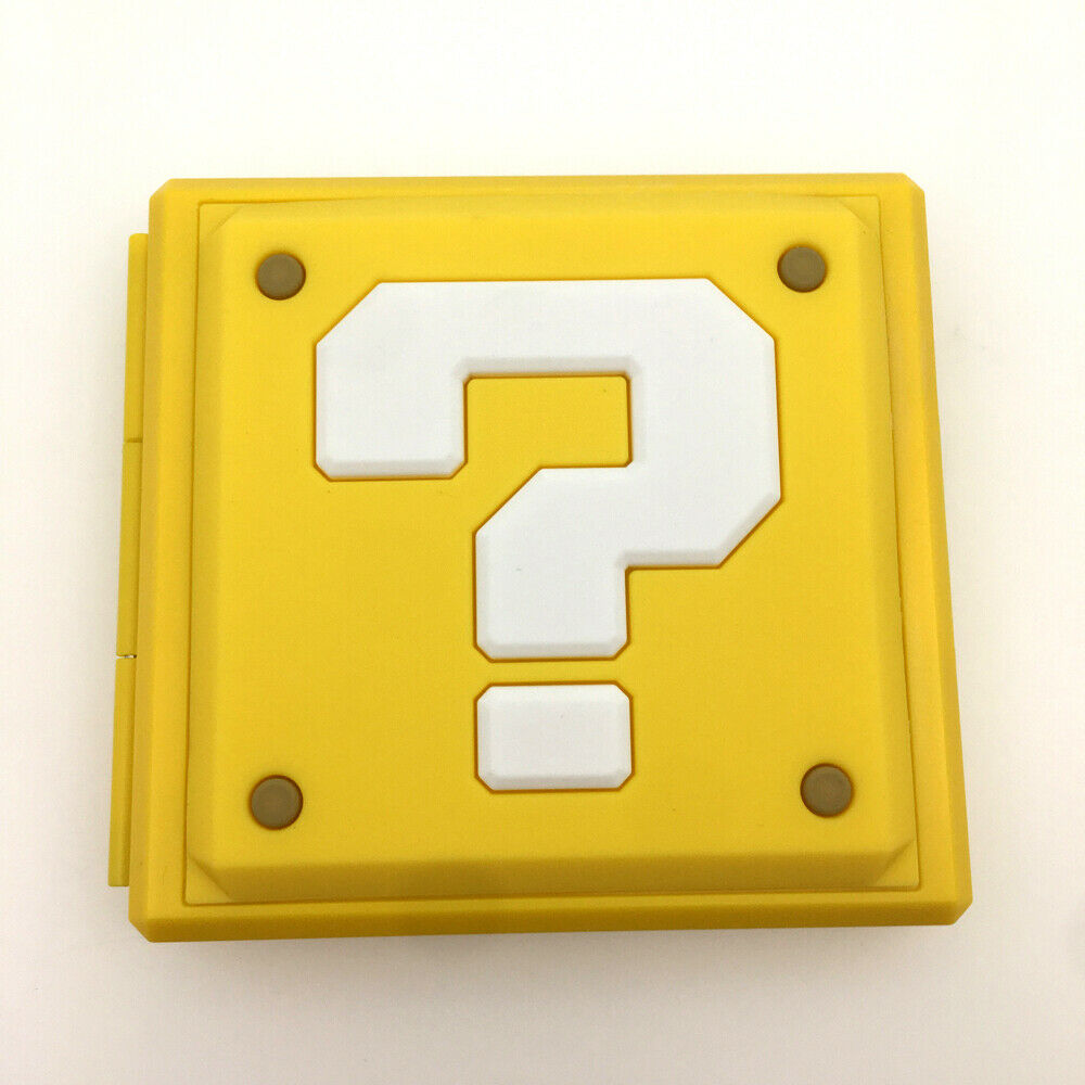 Yellow Mario 12 in 1 Portable Game Card Storage Case box for Nintendo Switch NS