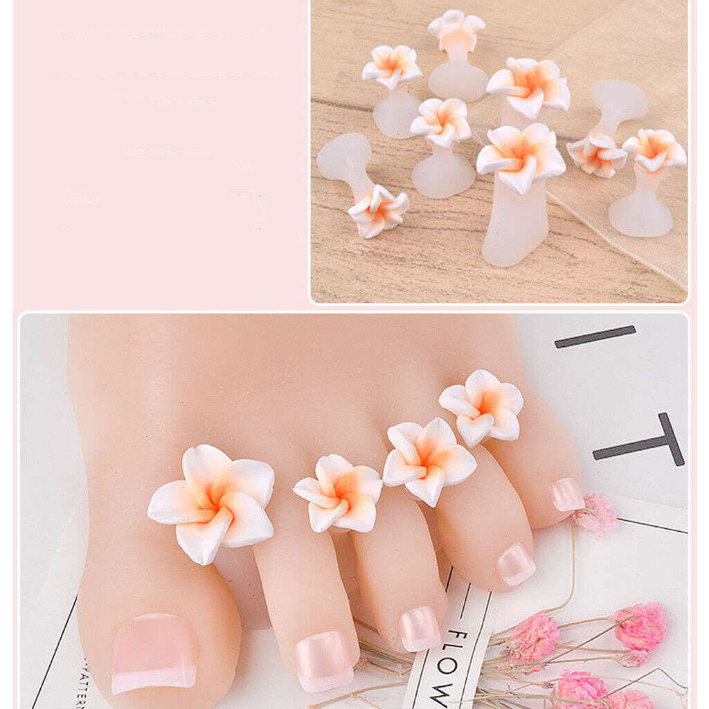 8pcs Silicone Finger Toe Separators Spacers Pedicure Manicure Nail Art 01