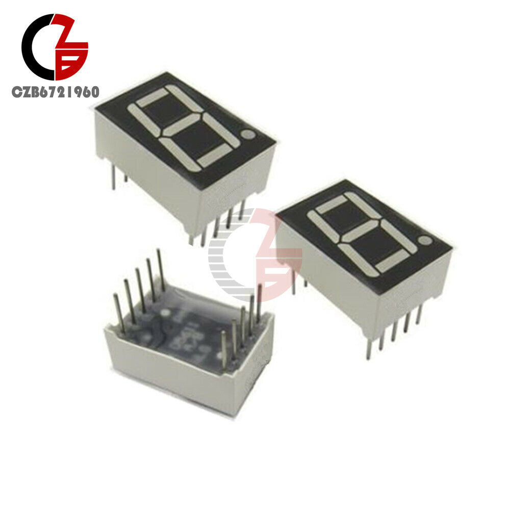 5PCS 0.56" 7 Segment Blue LED Display 1 Digit Common Anode