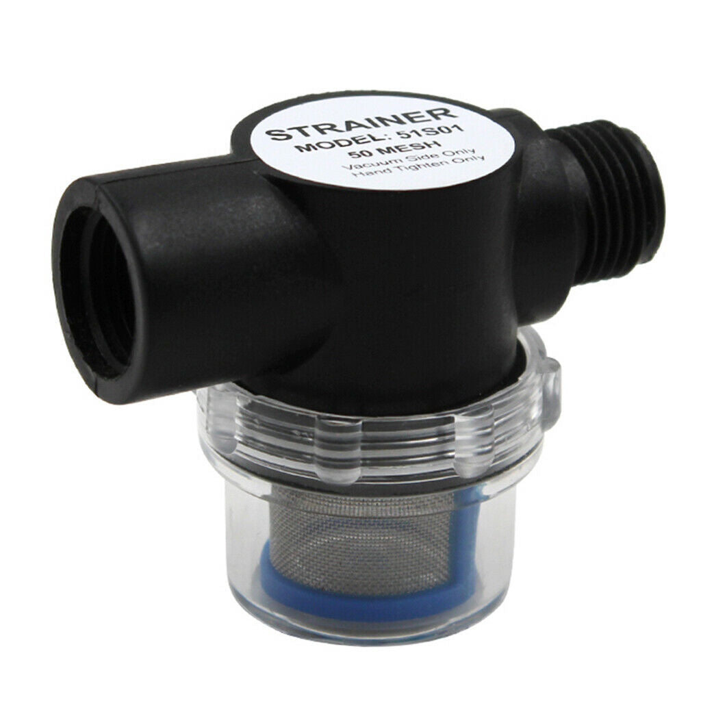 2x 1/2"-14 FNPT Inline Strainer for 33/34/42/44/51/54 Series Diaphragm Pumps