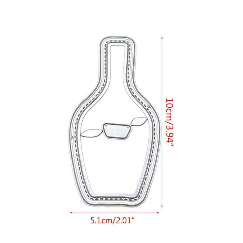 Flower Vase Metal Cutting Dies Stencil Scrapbooking DIY Album Stamp Paper Card